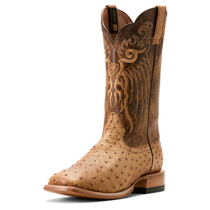 Rio in Honey Tan Full Quill Ostrich - Joe's Boots - Kingston