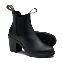 2365 Black Leather High Heeled Boots