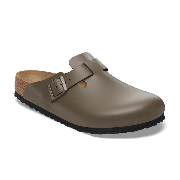 Boston Smooth Leather in Concrete Grey