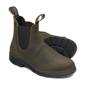 Olive suede top blundstones